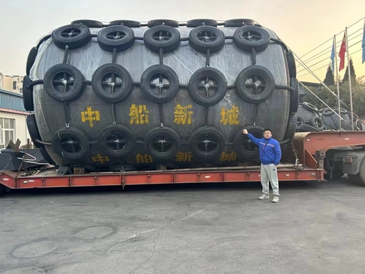 Плотность пенонаполненного морского фендера ПВХ лодочный фендер D3.0m X L5.0m