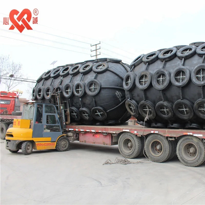 Yokohama Pneumatic Fenders Низкая реакционная сила Легко устанавливать 3,3-метровый фланц резиновый настраиваемый
