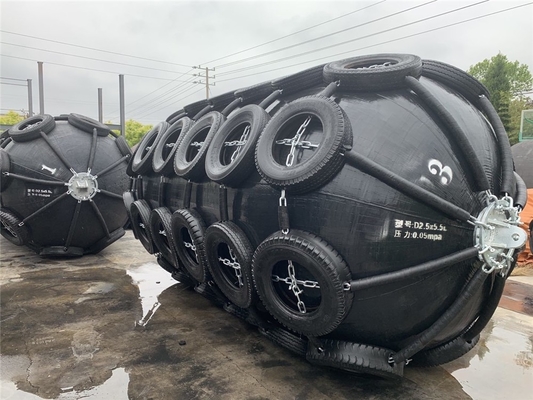 00,5-4,5м Диаметр Yokohama Marine Fender в черном для индивидуальных требований морской