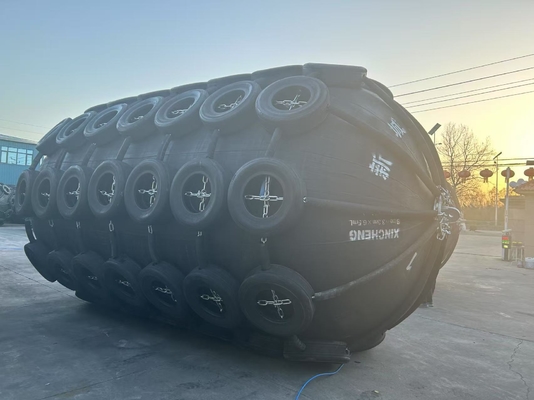 Пневматические морские кранцы 3.3x6.5м из натурального каучука, конструкция Yokohama