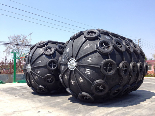 Пневматические морские кранцы 3.3x6.5м типа Yokohama из натурального каучука